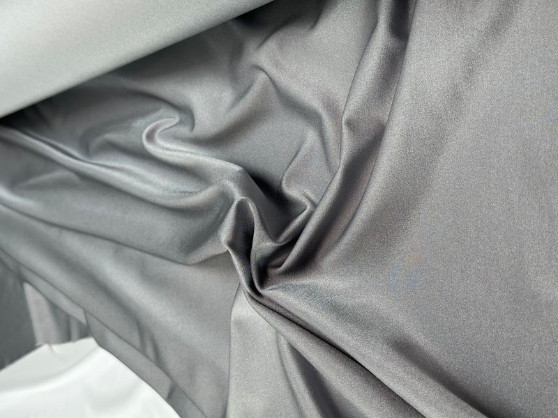Тканина біфлекс з сяйвом Sumatra plutone сірий, Італія, шир.150 см, 190 гр/м2, 90025 405 фото