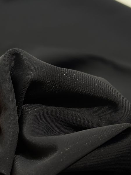 Тканина біфлекс матовий Malaga nero чорний, Італія, шир.150 см, 190 гр/м2, 9265 393 фото