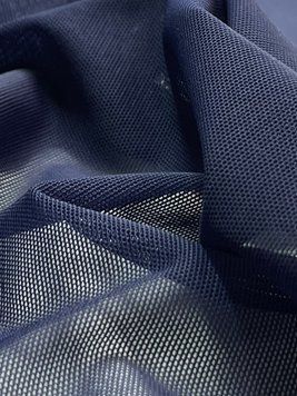 Тканина сітка еластична Alicante blue scuro синій, Італія, шир.152 см, 65 гр/м2, 6007 436 фото