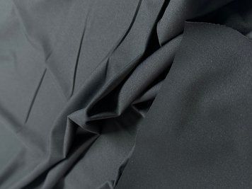 Тканина біфлекс мікрофібра Jersey Lomellina Vertigo nero чорний, Італія, шир.150 см, 215 гр/м2 496 фото