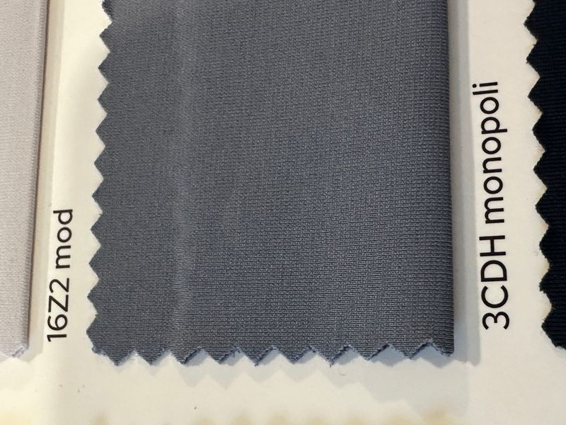 Тканина біфлекс мікрофібра Jersey Lomellina Nilo monopoli сірий, Італія, шир.150 см, 145 гр/м2 527 фото